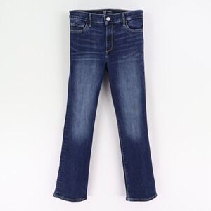 GAP Jeans Crop Kick Mid Rise Womens Faded‎ Stretch Denim ACTUAL WAIST: 29 INCHES